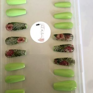 Authentic custom press on nails